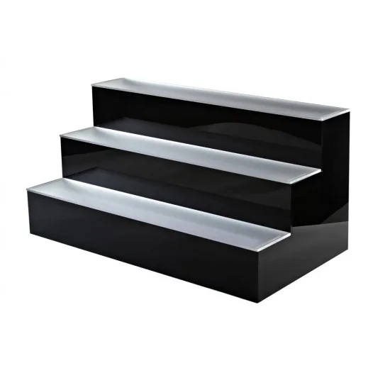 Krowne KR-3T48-R 48" Three Tier Royal Series Lighted Countertop Liquor Display, 36 Bottles