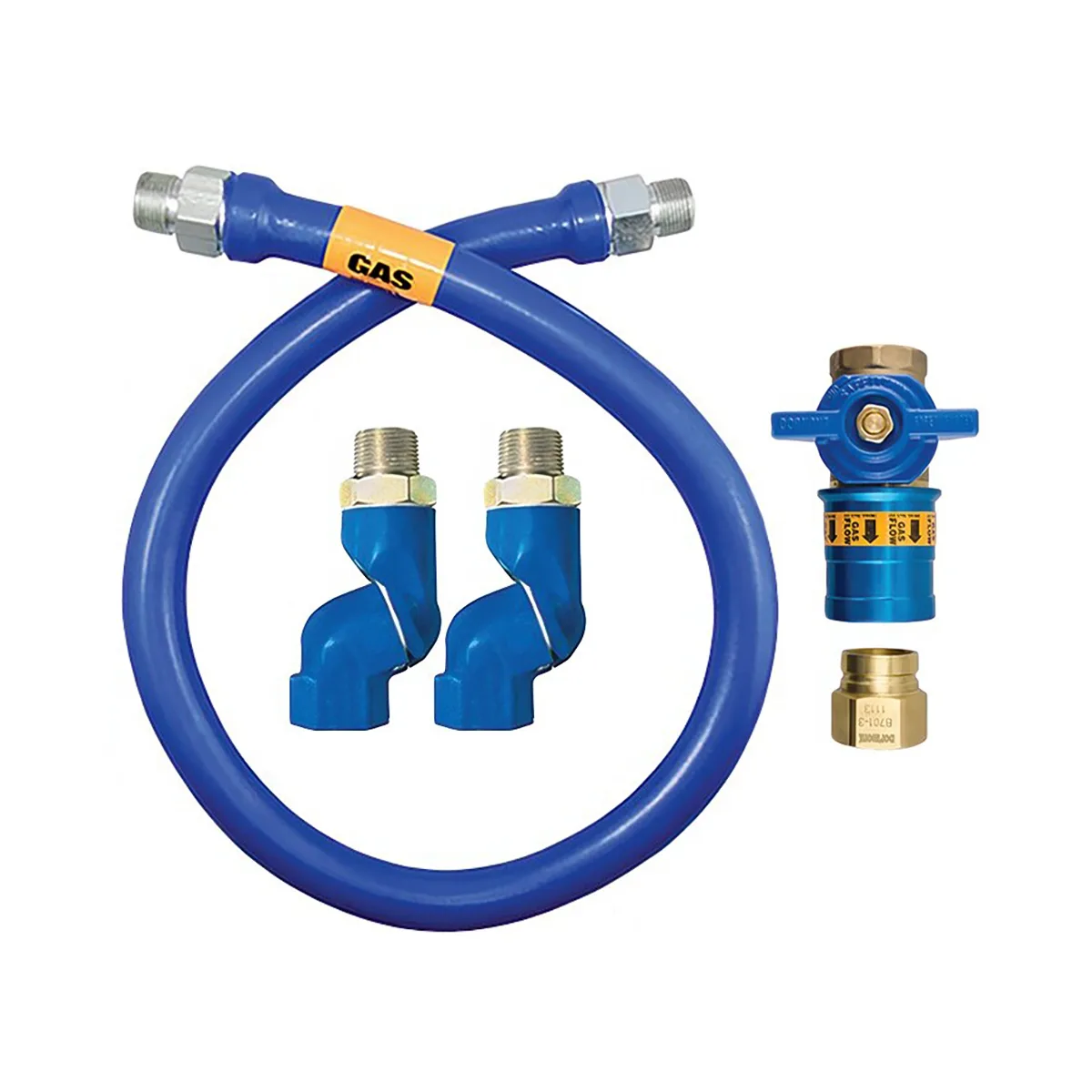 Dormont 1675BPCF2S24 Safety Quik 24" Gas Connector Kit w/ Double Swivel MAX, 3/4" Diameter