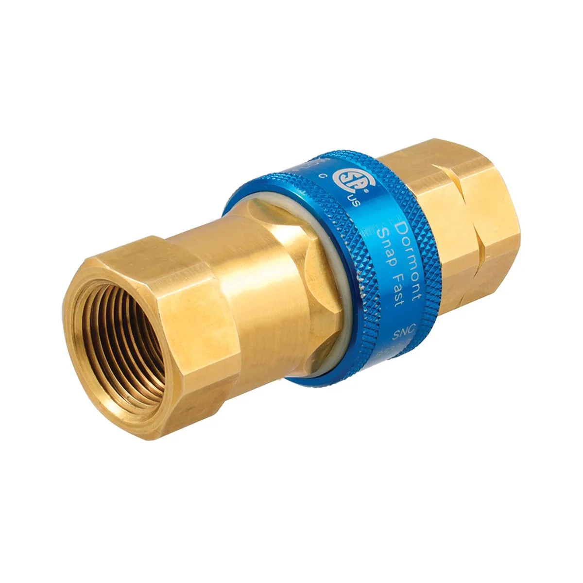 Dormont A50 Quick Disconnect Coupler, 1/2" SnapFast™ QD - Food‑Grade Stainless Steel