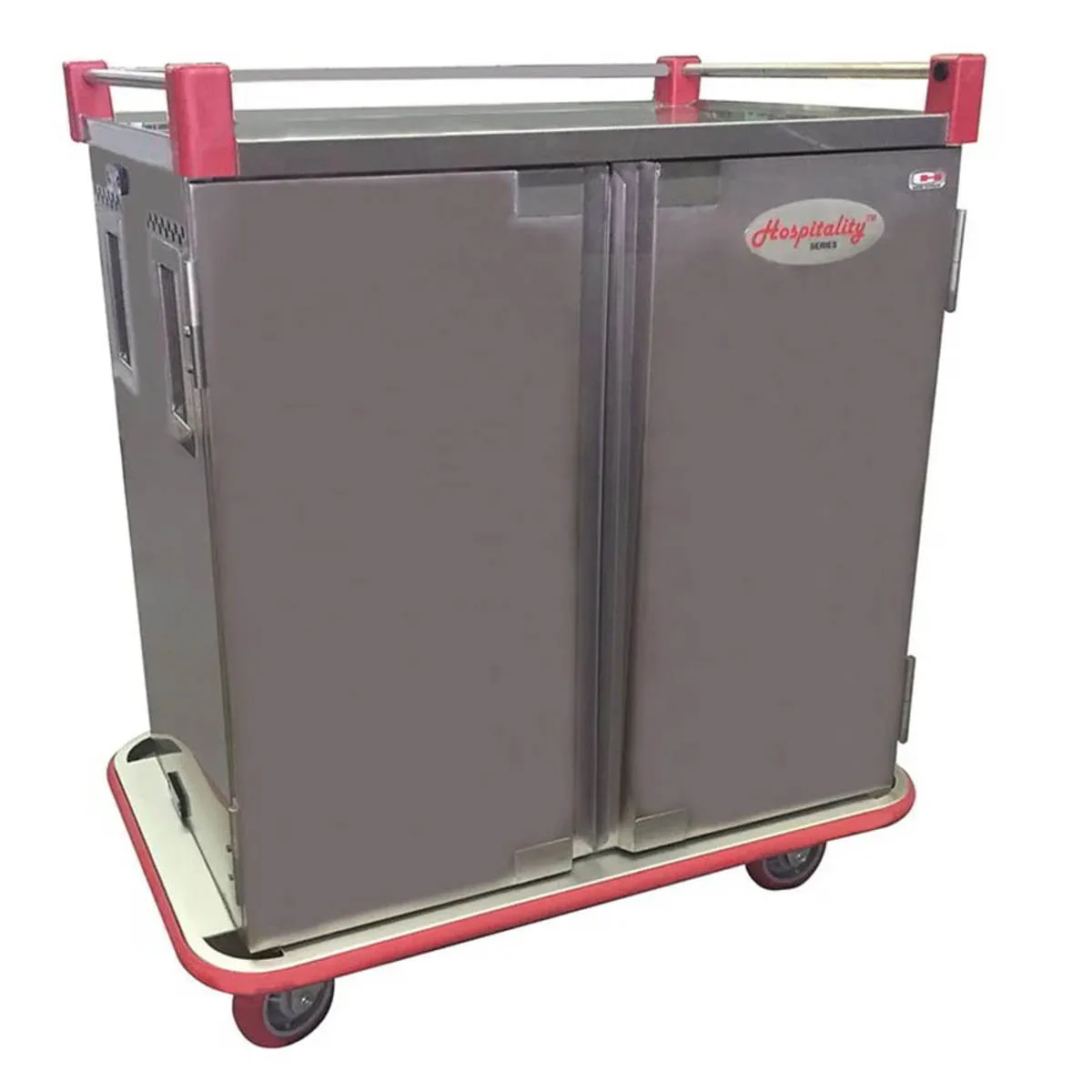 Carter-Hoffmann PTDST12 Stainless Steel Two Doors Performance Patient Tray Cart, (12) Tray