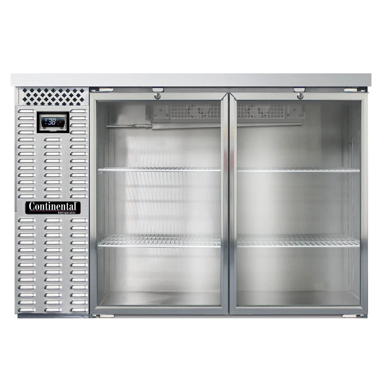 Continental Refrigerator BB50NSSGD Refrigerated Back Bar Cooler w/ 2 Glass Doors, 16 Cu Ft