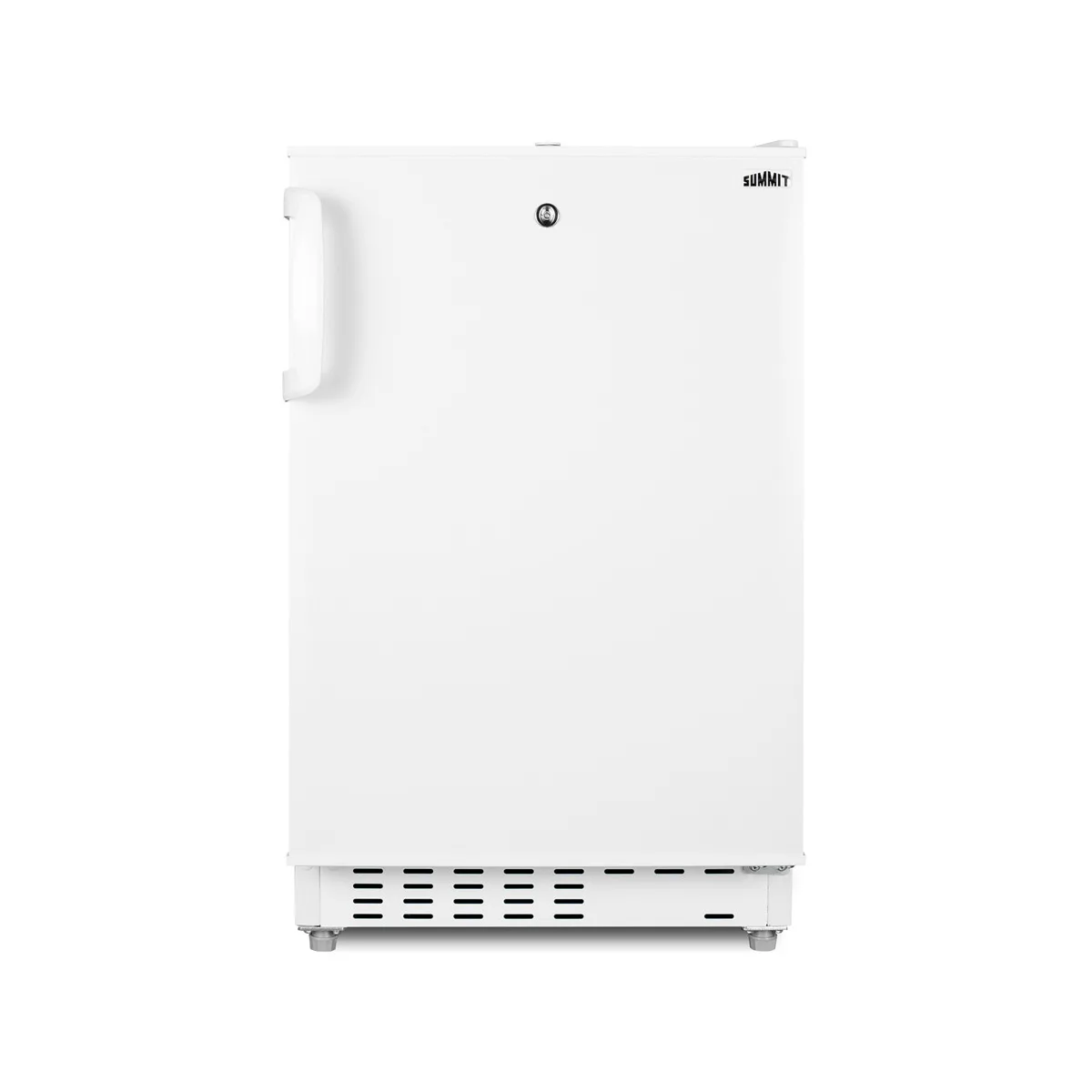 Summit ALRF48 20" Built-in or Freestanding Undercounter Refrigerator Freezer in White, 2.68 cu. ft.