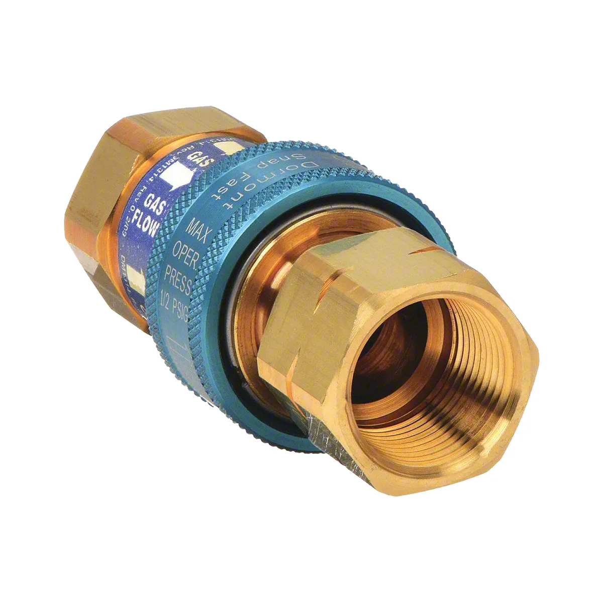 Dormont A50 Quick Disconnect Coupler, 1/2" SnapFast™ QD - Food‑Grade Stainless Steel