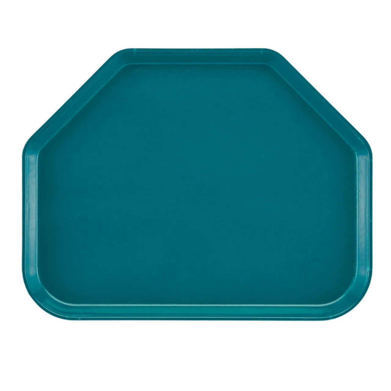 Cambro 1418TR414 Trapezoid Tray, 14" x 18", Fiberglass, Teal, NSF, Dishwasher Safe, Made in USA