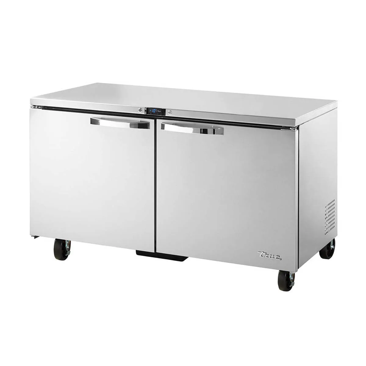 True TUC-60F-HC~SPEC3 60" 2-Door Undercounter Freezer, Stainless Steel, 15-17 cu. ft.