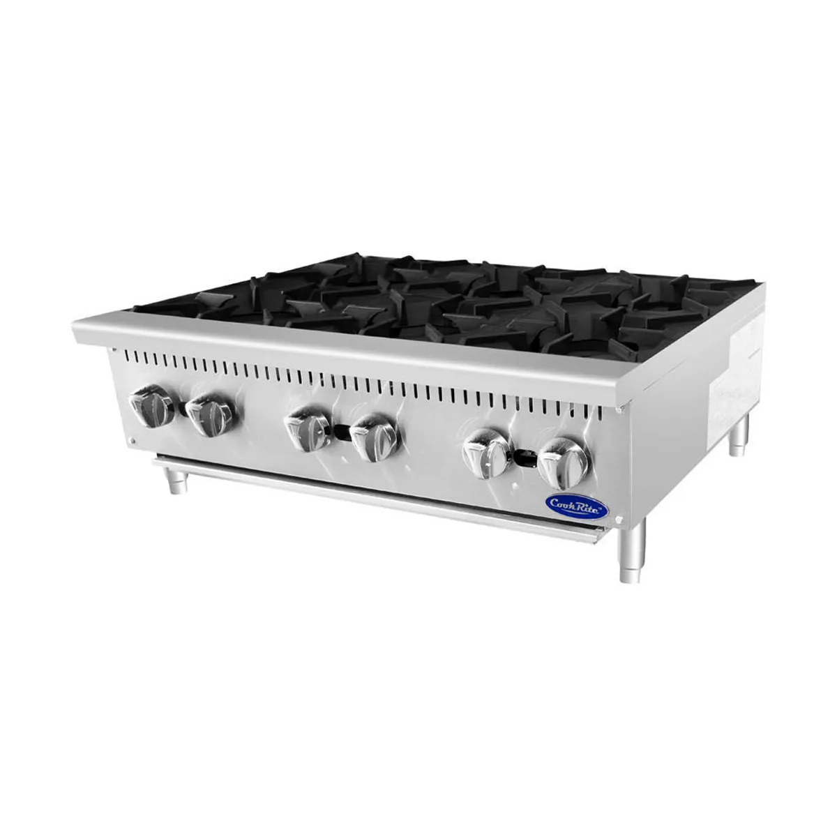 Atosa USA ACHP-6 36" Countertop Gas Hotplate w/ (6) Burners, Manual Controls, 192.000 BTU