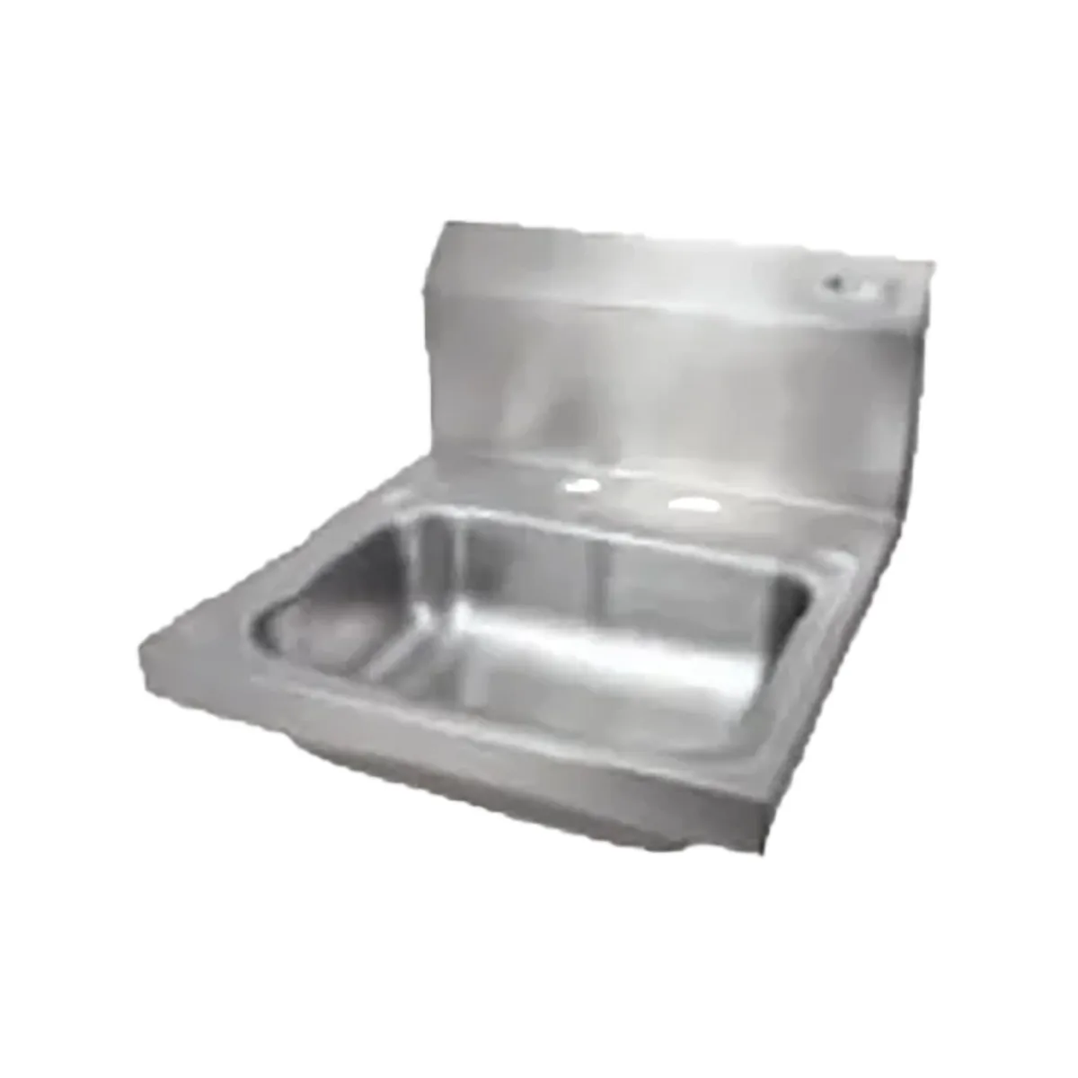 John Boos PBHS-W-1410-2DM 17" Wall Mounted Hand Sink without Faucet - with Double Deck Holes