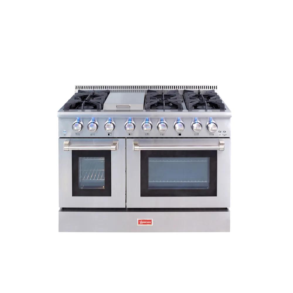 Omcan USA 48596 (Ce-Cn-4808U) Commercial Range, Natural Gas, 48" W