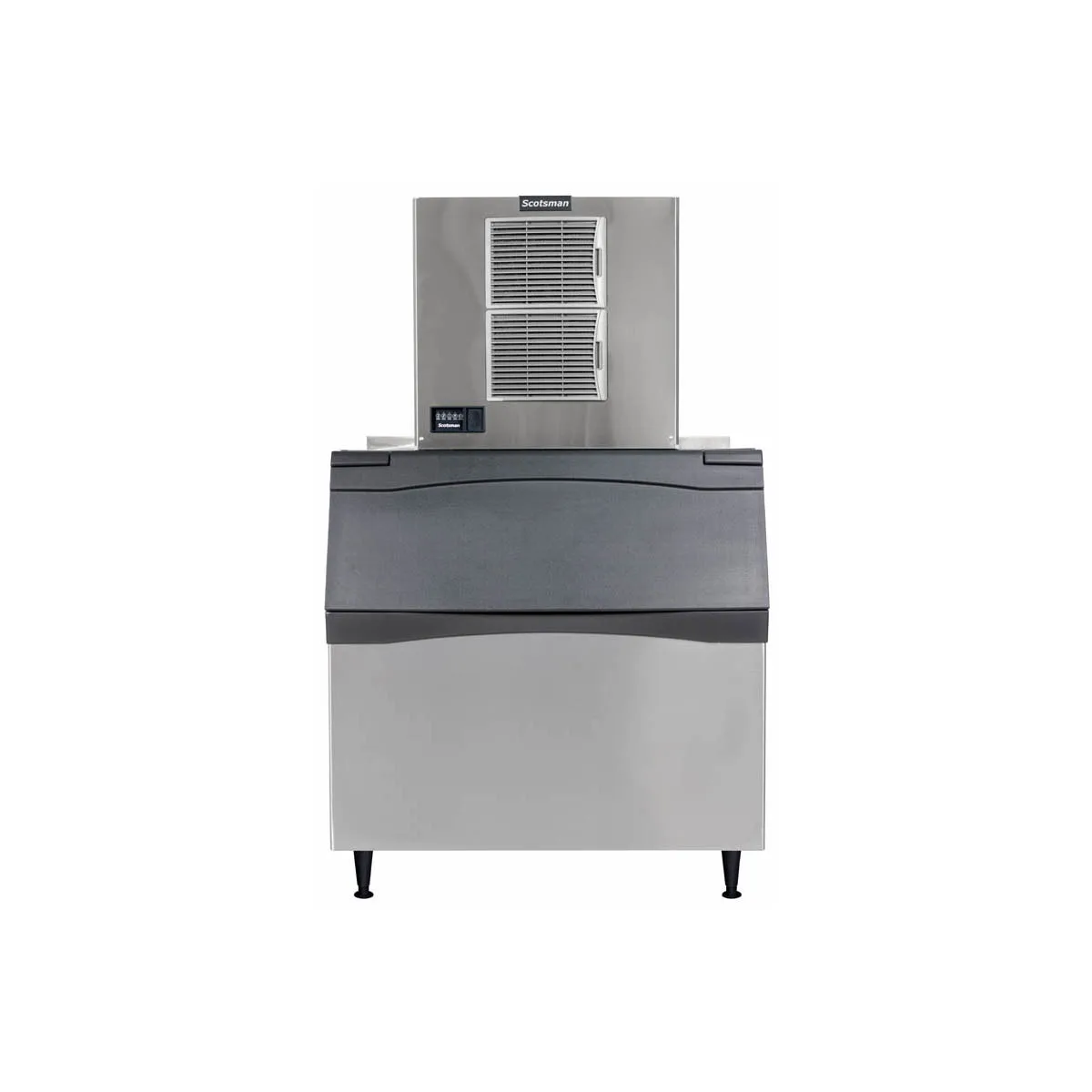 Scotsman MC0830SAX-32/B948S/KBT22B Air Cooled Half Cube 905 lb Ice Machine with Bin, 893 lb Storage