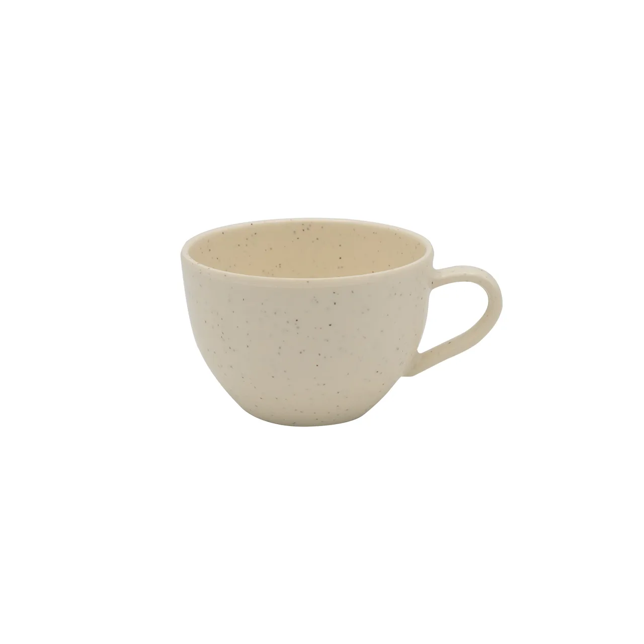 CAC China MLJSP-1 Jasper Plastic Mug, 7.5oz White Melamine, 3.75"W x 3.75"D x 2.5"H - 1 Dozen