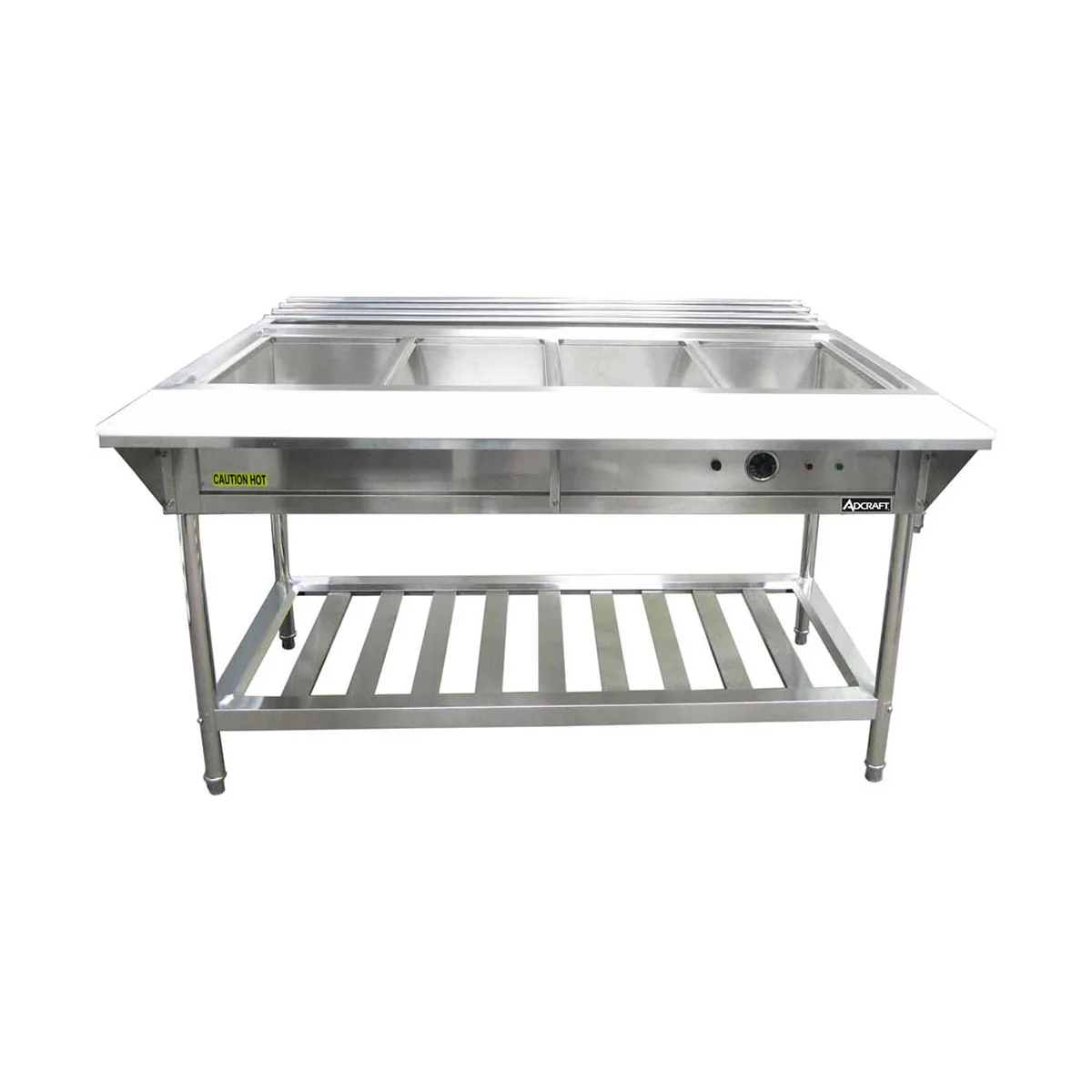 Adcraft EST-240 57" Water Bath Steam Table, (4) Wells