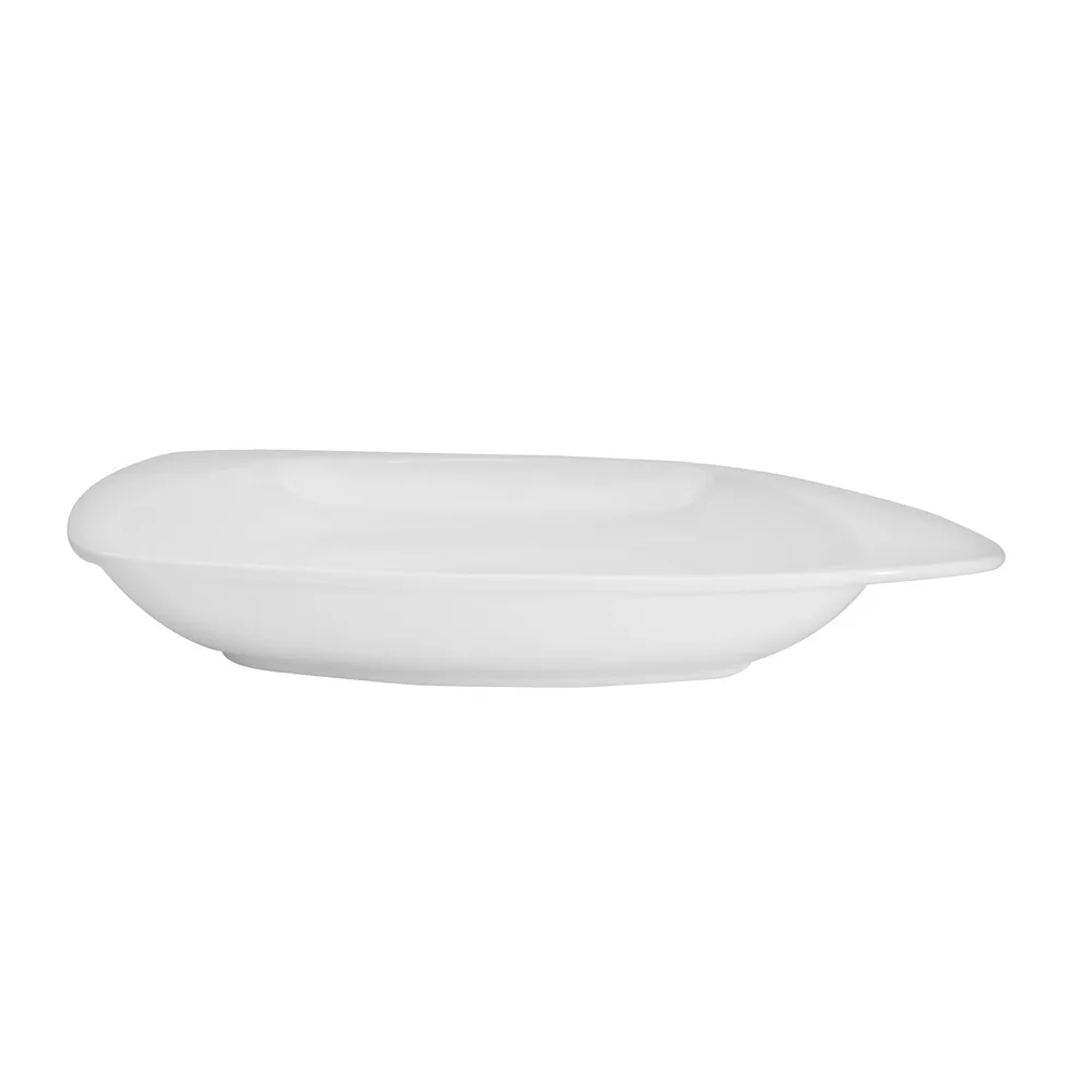 CAC China WH-105 - White Pearl Square Soup Bowl 30 oz 10" x 9" x 1-3/8", White Porcelain - 1 Dozen