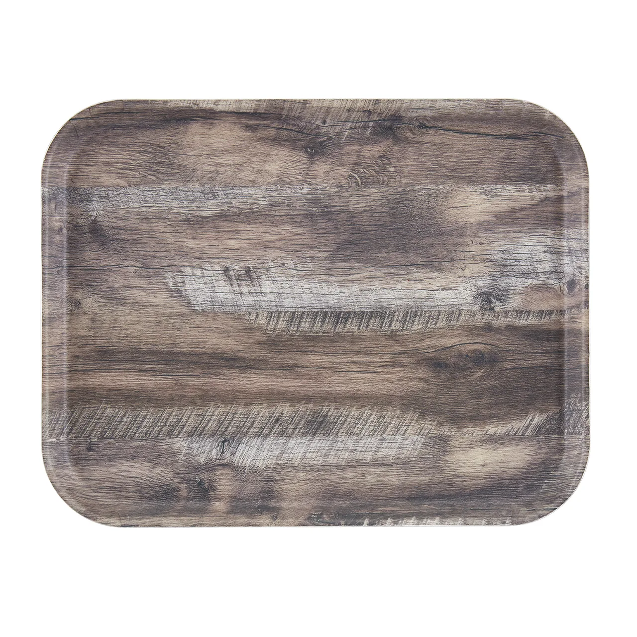 Cambro 1418DC825 Rectangular Tray, 18" X 14", Dark Oak Fiberglass, Brown, NSF, Dishwasher Safe