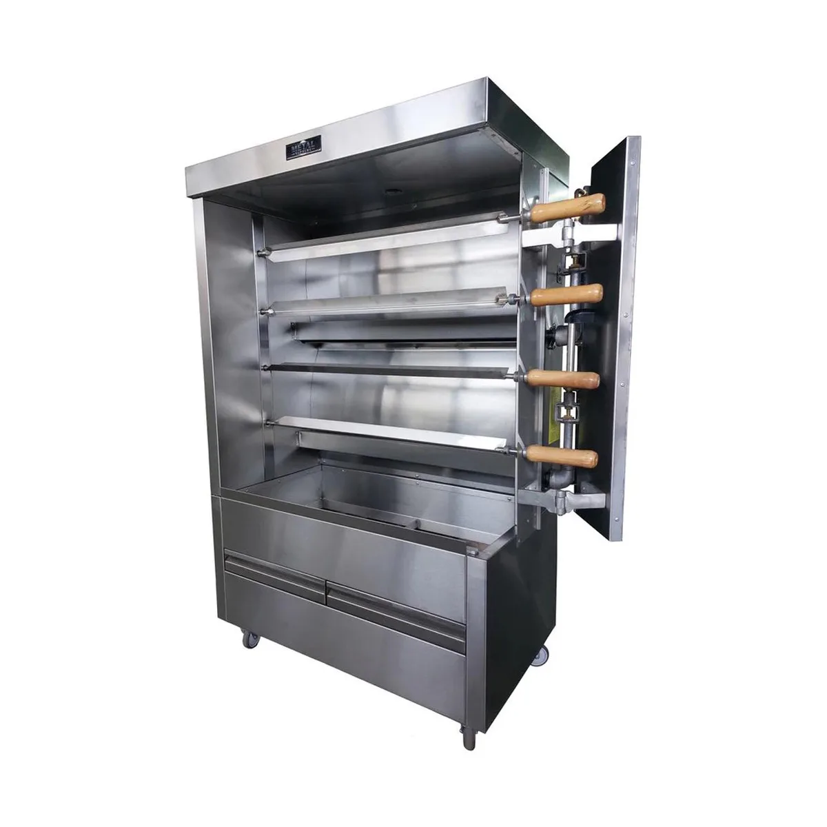 AMPTO FRE4VE Metal Supreme Electric Rotisserie Oven, 16 Chicken Capacity