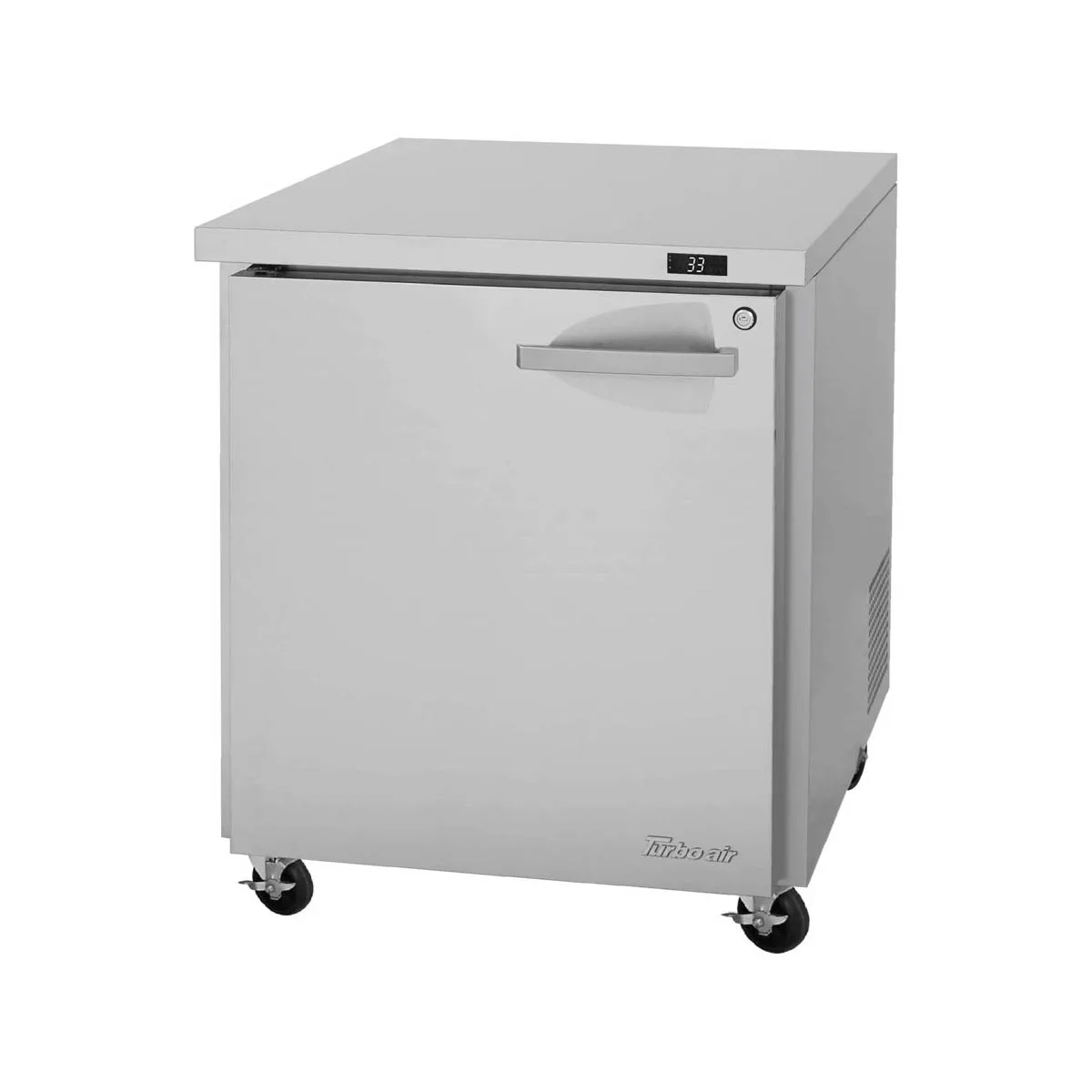 Turbo Air PUR-28-N(-L) 27" 1-Section Undercounter Refrigerator w/ 1 Solid Door, 6.8 cu. ft.