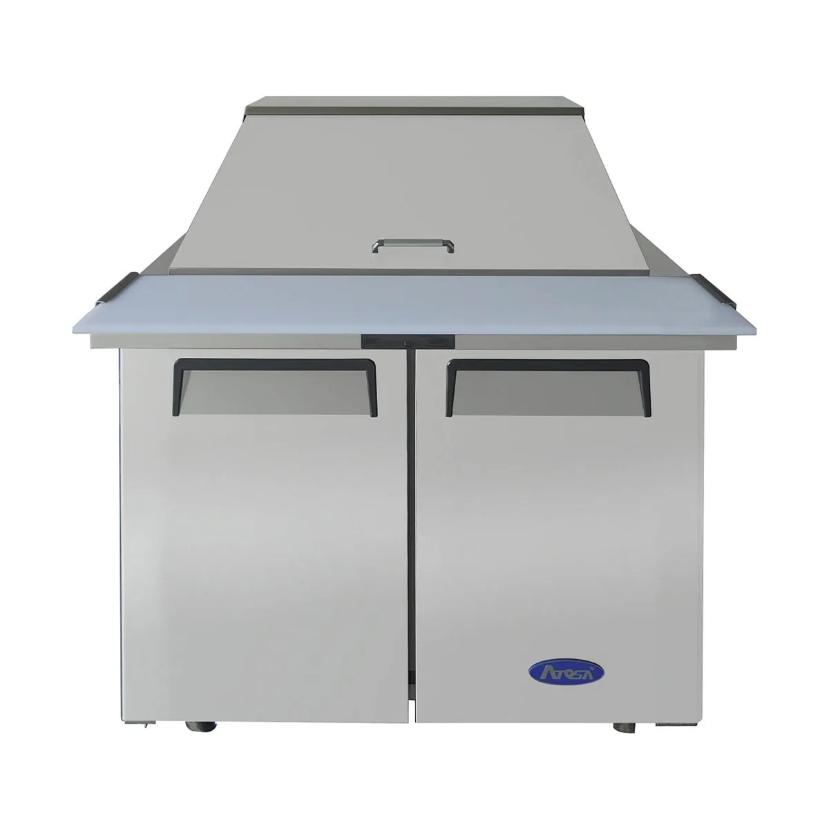 Atosa USA MSF3615GR 36" Two Section Mega Top Sandwich/Salad Prep Table w/ 2 Doors, 15 Pans
