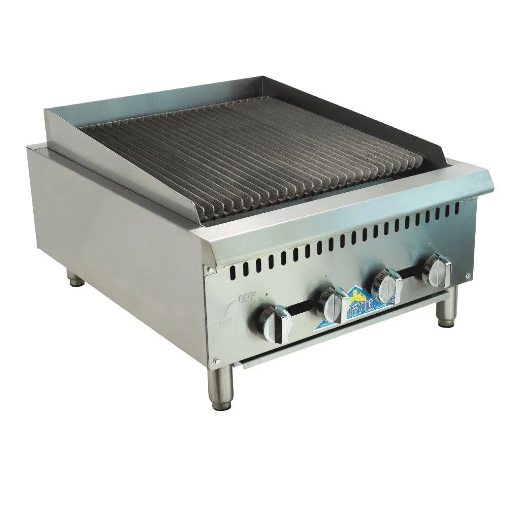 Comstock-Castle CCHLB24 24" Countertop Gas Deck-Type Broiler with (4) Manual Controls / 80,000 BTU