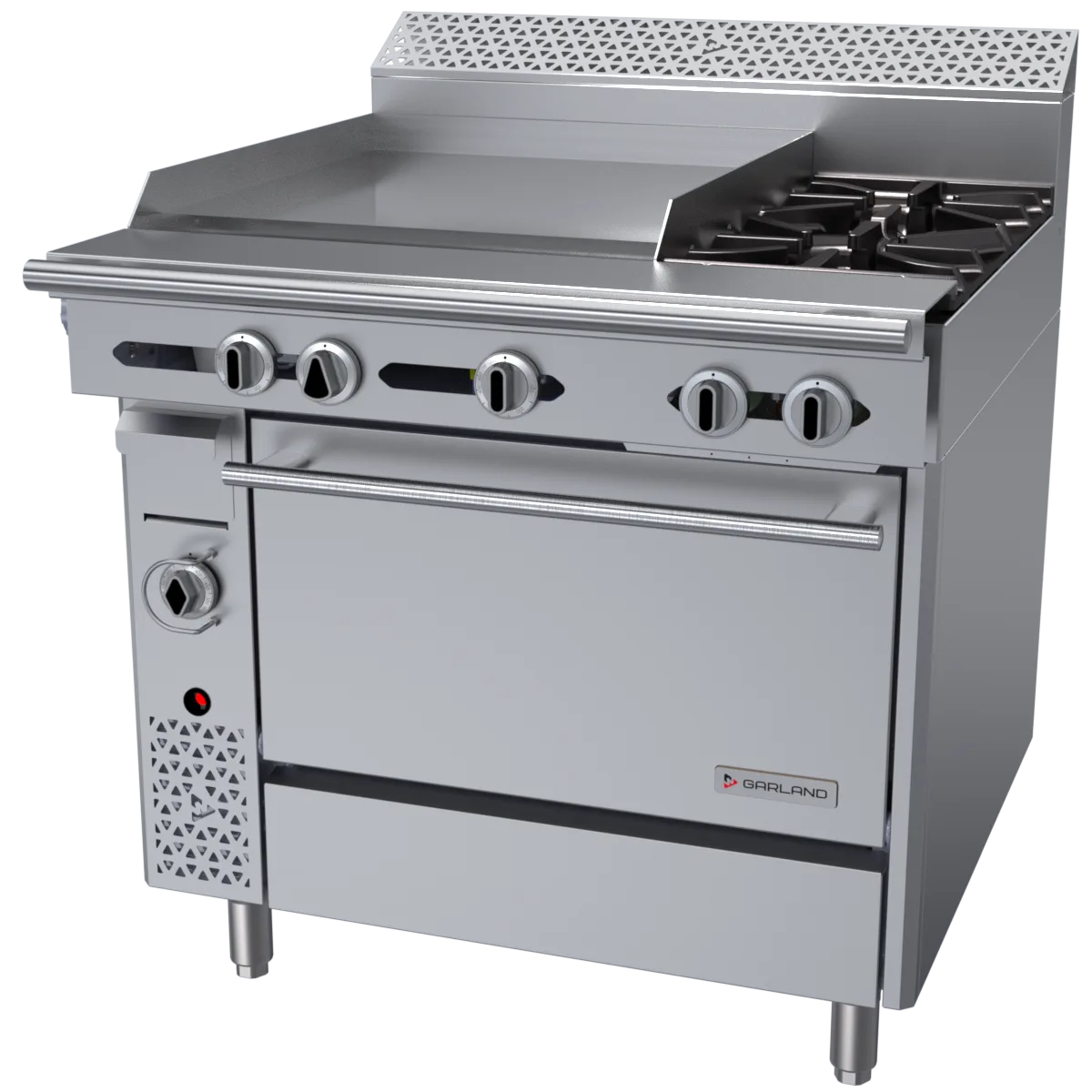 Garland US Range C36-2-1R Garland Cuisine Series Heavy Duty Range, Gas, 36"