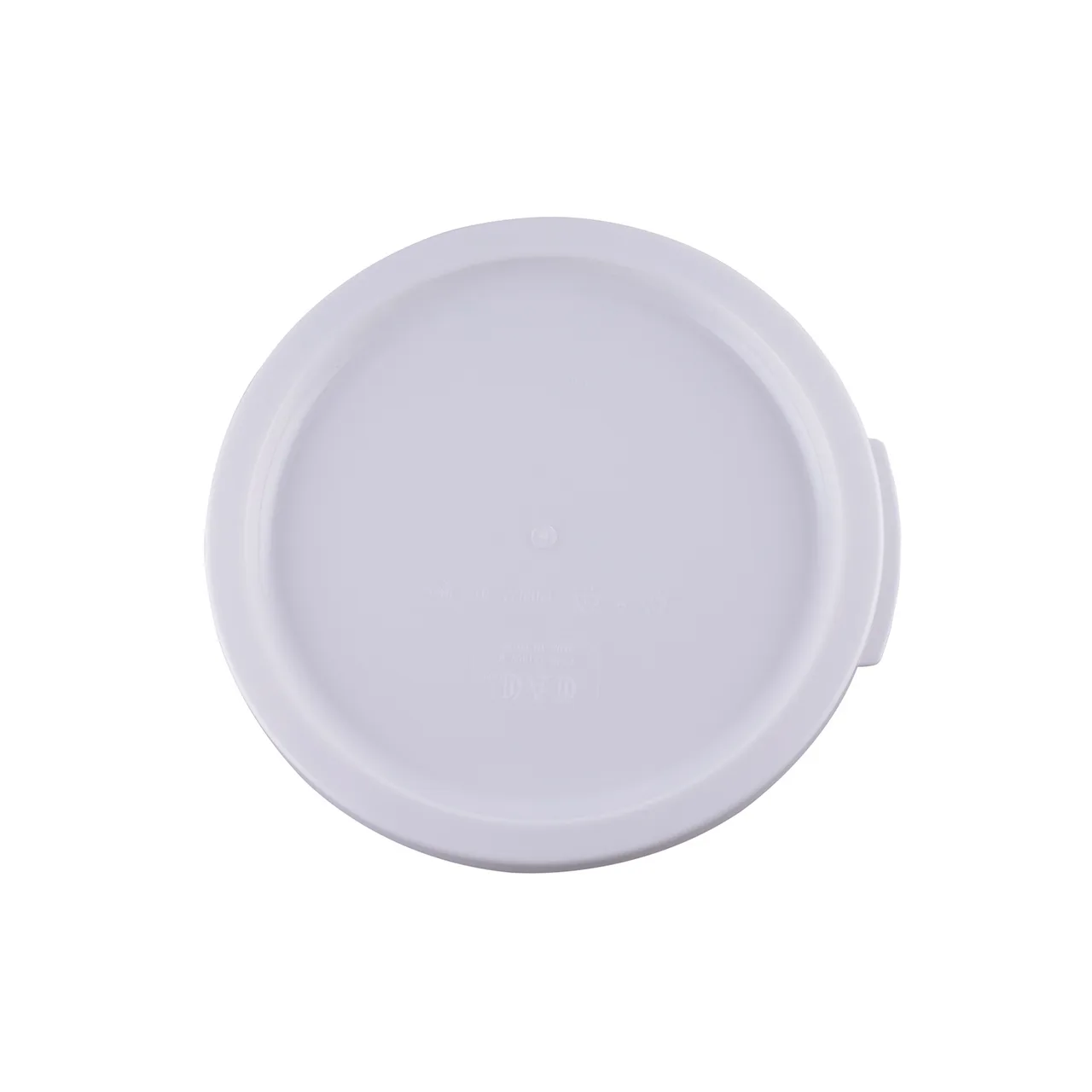 CAC China FS3R-1282CV-W Food Storage Container Cover, Round, 12-22 qt, White, Polypropylene, BPA Free