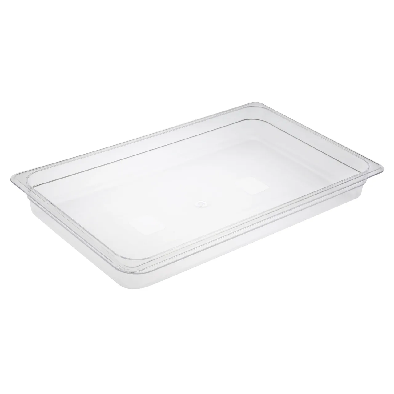 CAC China PCFP-F2 Full-Size Polycarbonate Food Pan, 2-1/2" Deep, Clear, Non-Stick Interior