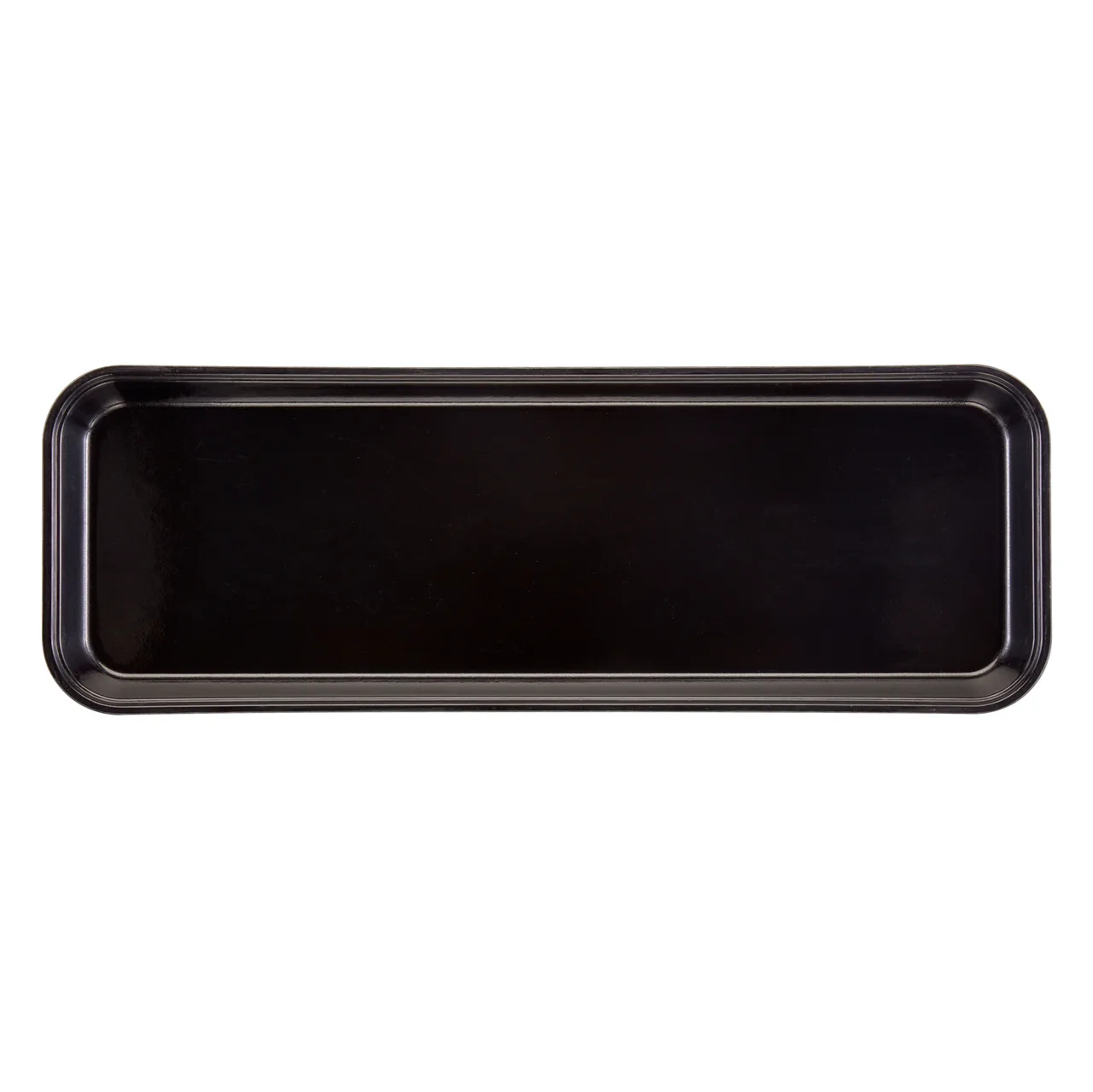 Cambro 92615MT110 Display Tray 8-7/8" x 25-1/2" x 1-1/2" Black Rectangular Fiberglass NSF