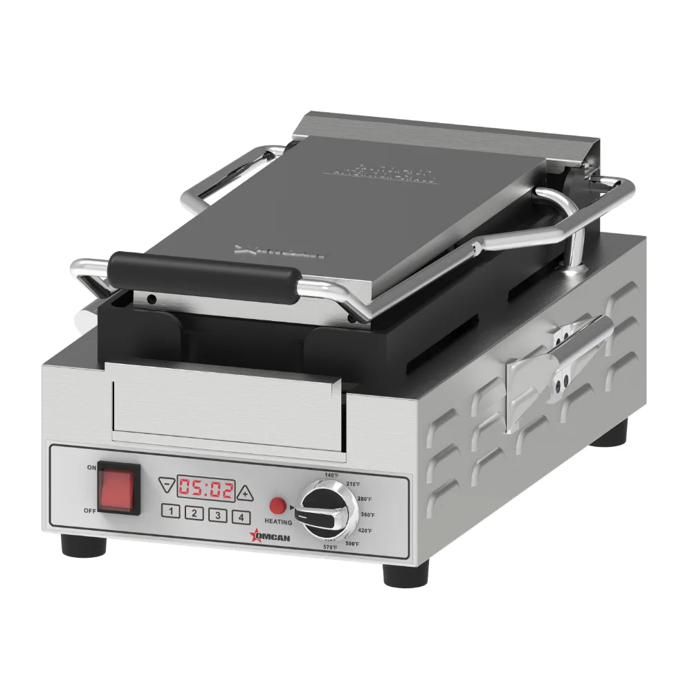 Omcan USA 48587 (Ce-Cn-10370H) Panini Grill, Single, Slim