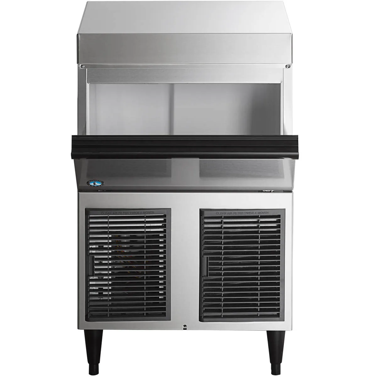 Hoshizaki F-330BAJ 24" Air Cooled Flake 332 lb Undercounter Ice Machine with 80 lb Bin