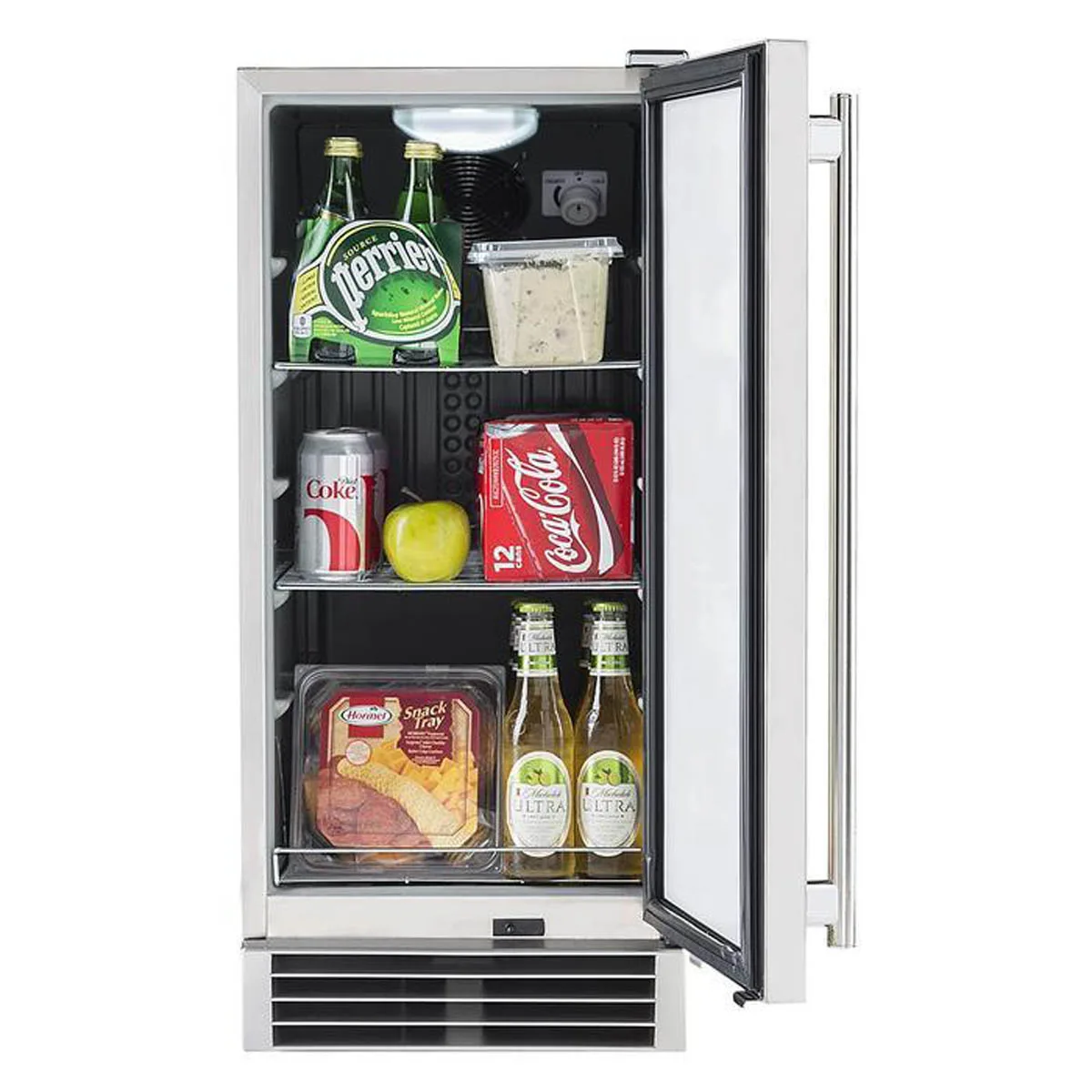 Maxx Ice MCR3U 14.5" Undercounter Refrigerator w/ 1 Section, Solid Door, 3 cu. ft.