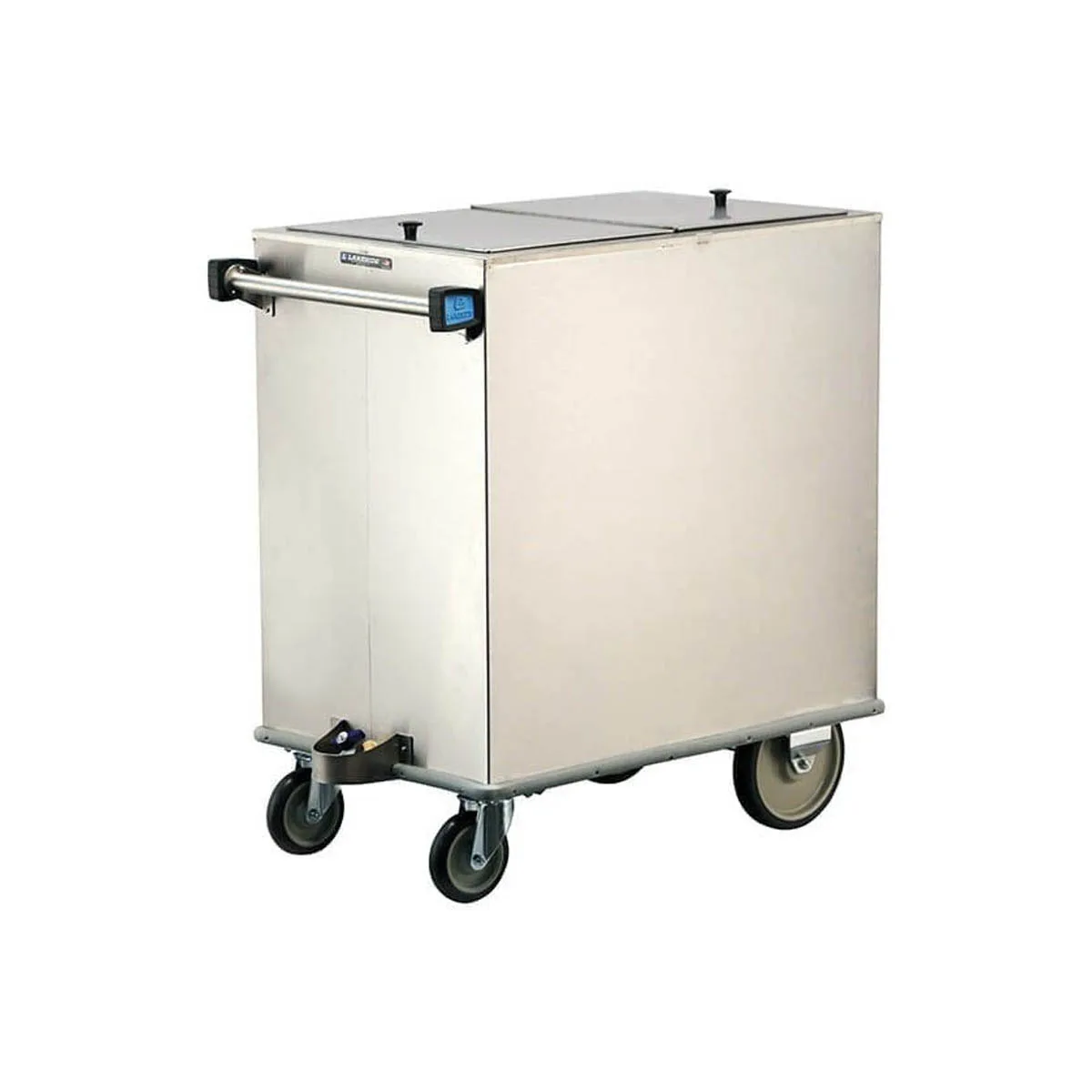 Lakeside 250 Stainless Steel Mobile Ice Bin, 200 lb, Silver