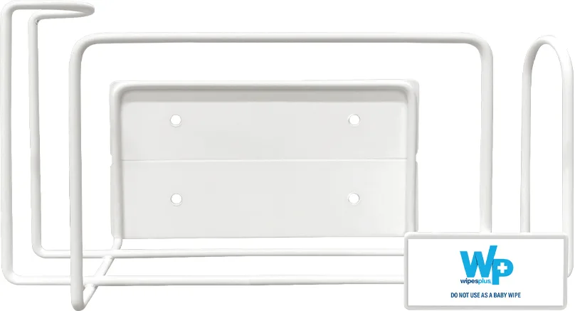 Carlisle 38016 WipesPlus® Wire Bracket, 5-1/4", white