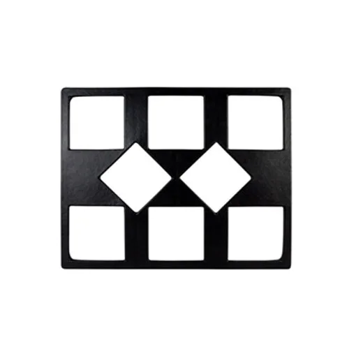 GET T0A9BB Bugambilia Double Tile, 20-13/16" x 25.5" Aluminum Coated, Black, Fits IS013/IS014
