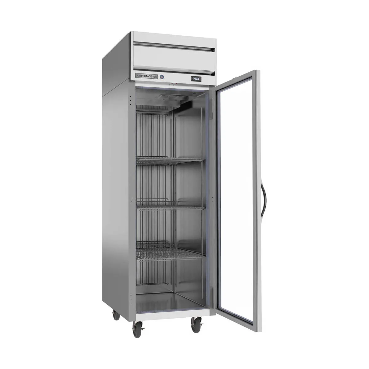 Beverage Air HFS1HC-1G 26" 1-Glass Door Reach-In Freezer, Top Mounted, 21 cu. ft., Stainless Steel Front