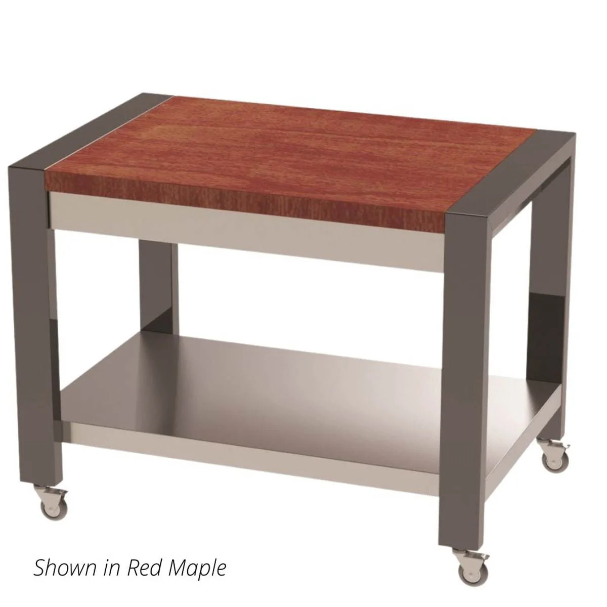 Lakeside 160144 48" Mobile Modular Traveler Serving Table, Stainless Steel Top and Undershelf