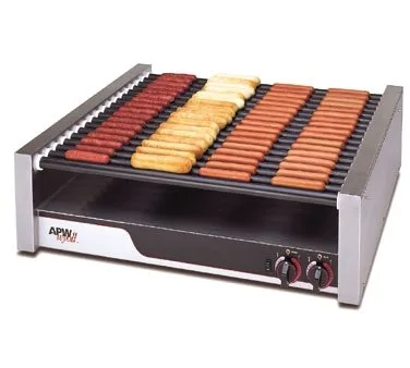 APW Wyott HRS-85 X*Pert™ Hotrod® Hot Dog Grill, (18) Tru-Turn Rollers