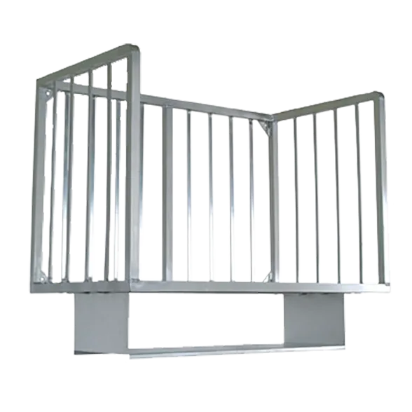 John Boos ALMBR-6W-X Aluminum Wall Mounted Meat Boat Rack - 72" x 20"
