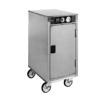 Carter-Hoffmann PH128 Heated Holding Cabinet, 1-Section, 1-Door, Solid Stainless Steel Door, 37"-42"H, 8 Slides for 12"x20" Pans