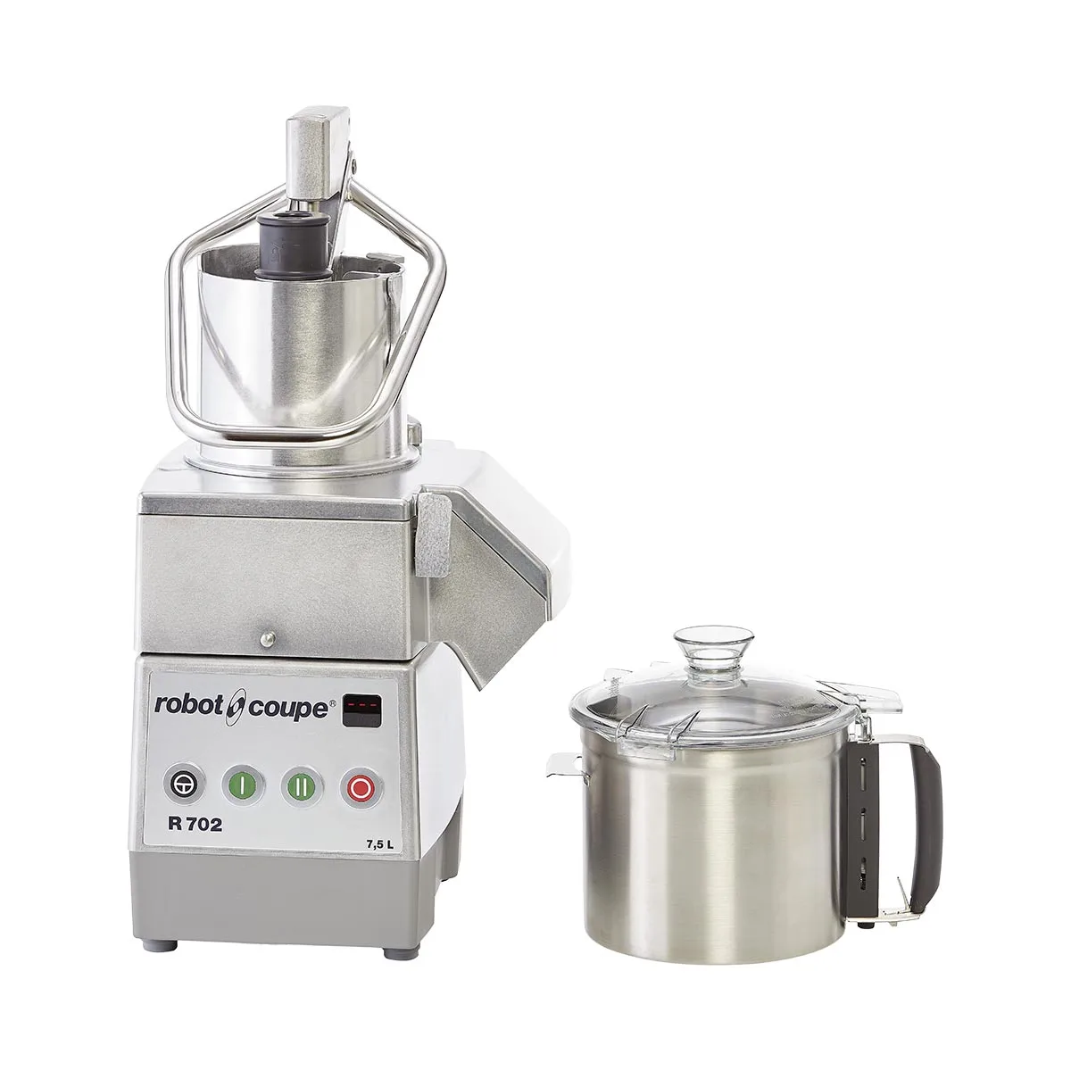 Robot Coupe R702 Continuous Feed Food Processor, 7.5L Bowl, 2.4 HP, 2-Speed, 900 & 1800 RPM