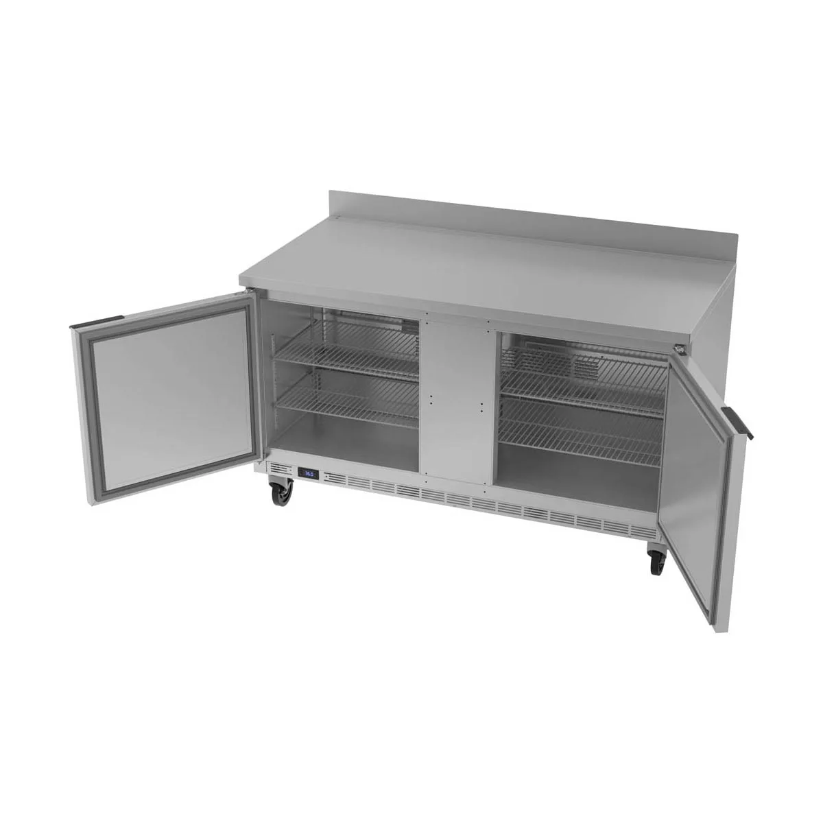 Beverage Air WTR60AHC-FIP 60" 2-Section WorkTop Refrigerator w/ 2 Doors, 14.75 cu. ft.