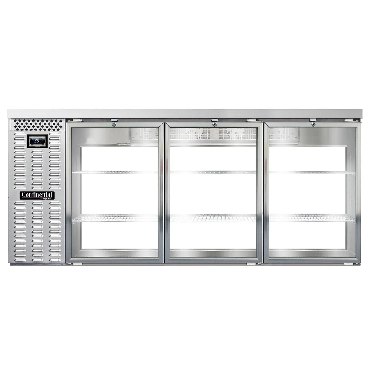 Continental Refrigerator BB79NSSGDPT Pass-Thru Back Bar Cooler w/ 28 Cu Ft, 6 Glass Doors