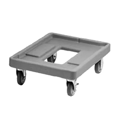 Cambro CD400615 Cambro Camdolly Charcoal Gray Milk Crate Dolly w/ 300 lb Capacity