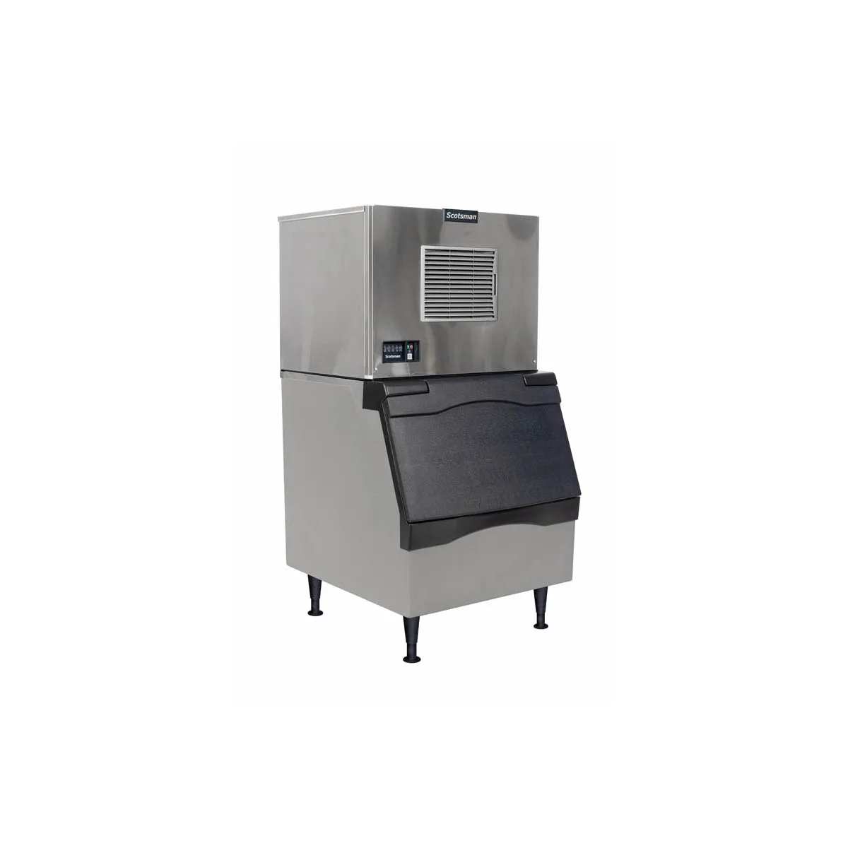 Scotsman MC0330SAX-1/B330P Air Cooled Half Cube 400 lb Ice Machine with Bin, 344 lb Storage