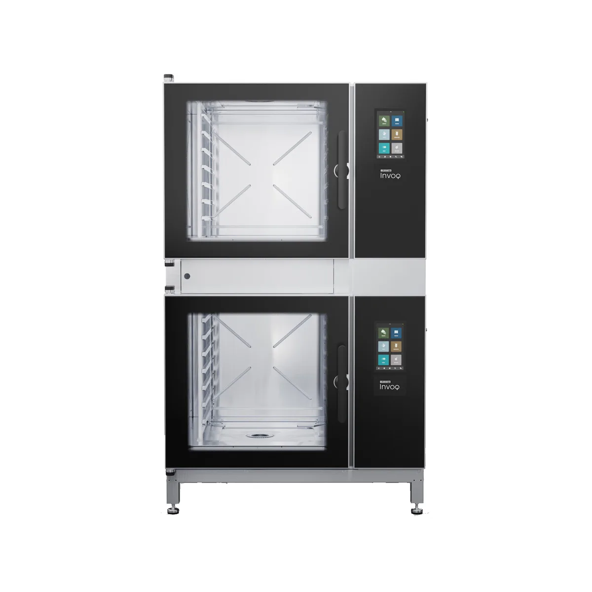 Blodgett INVOQ 62BE/62BE Double Full Size 14 Pan Electric Combi Oven w/ Boiler, Touchscreen, 208/240V