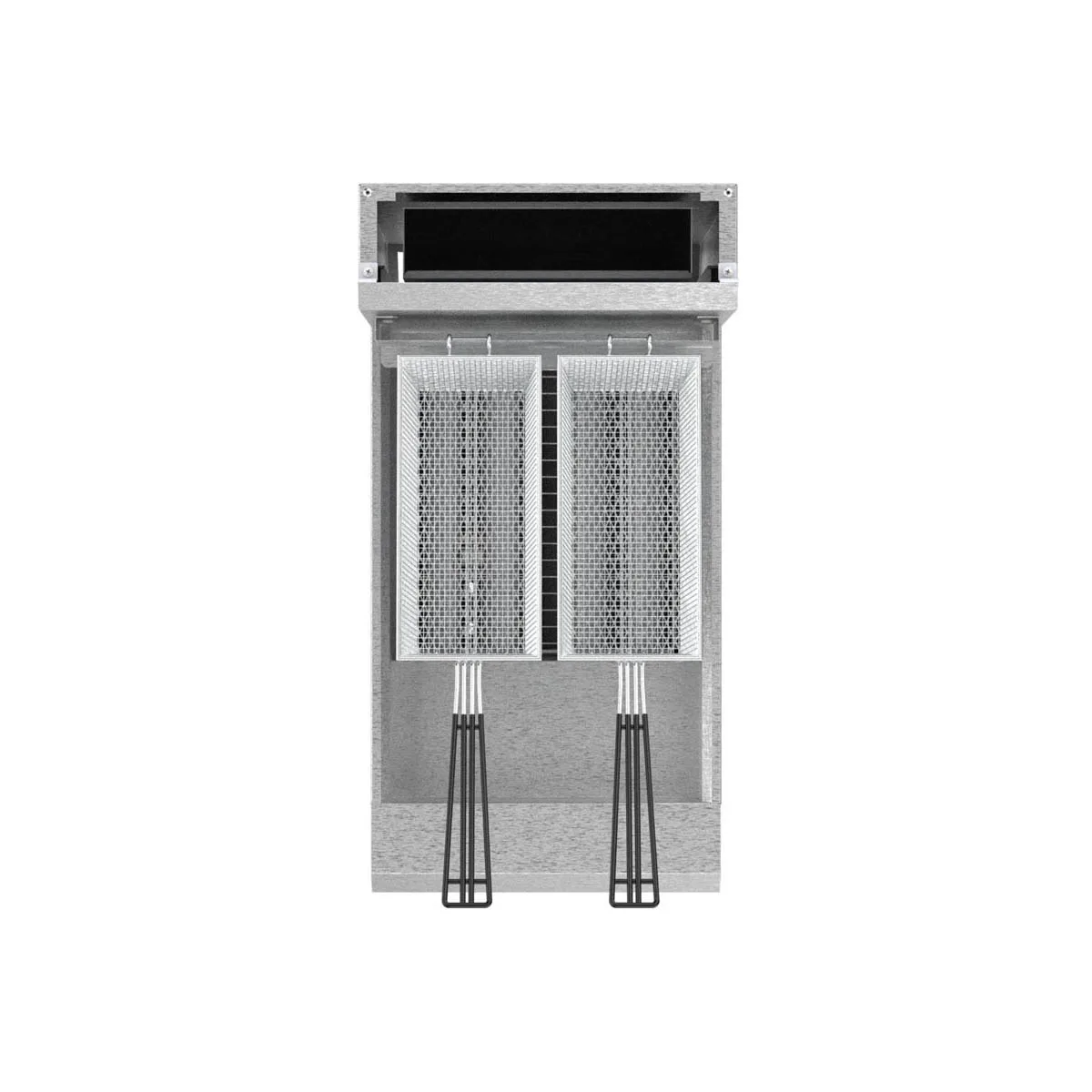 Serv-Ware SS-SGF-50L Floor Model LP Gas Full Pot Fryer, 50 lbs, 120.000 BTU