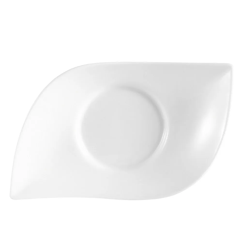 CAC China COL-12 Fashion Eye Bowl, 12" Diameter Porcelain, Super White, Dishwasher Safe - 1 Dozen