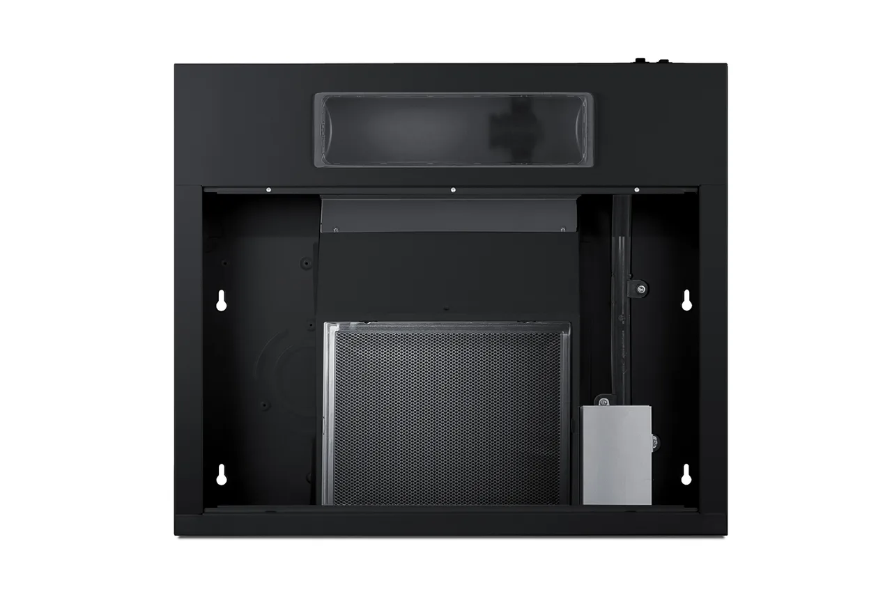 Summit HC24BBADA Under Cabinet Hood, 24" Black, 270 CFM Recirculating/Ducted, Fan, Mesh Filter, 115V ETL