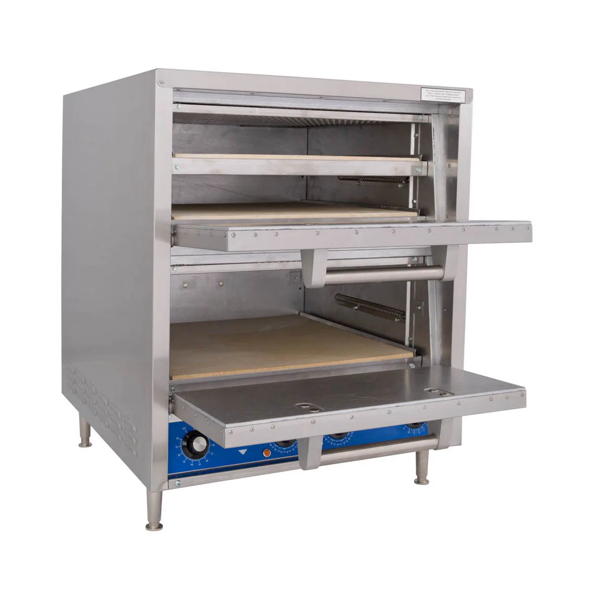 Bakers Pride P46-BL 26" Electric Countertop Pizza Bake Oven w/ 2 Decks, Thermostatic Controls