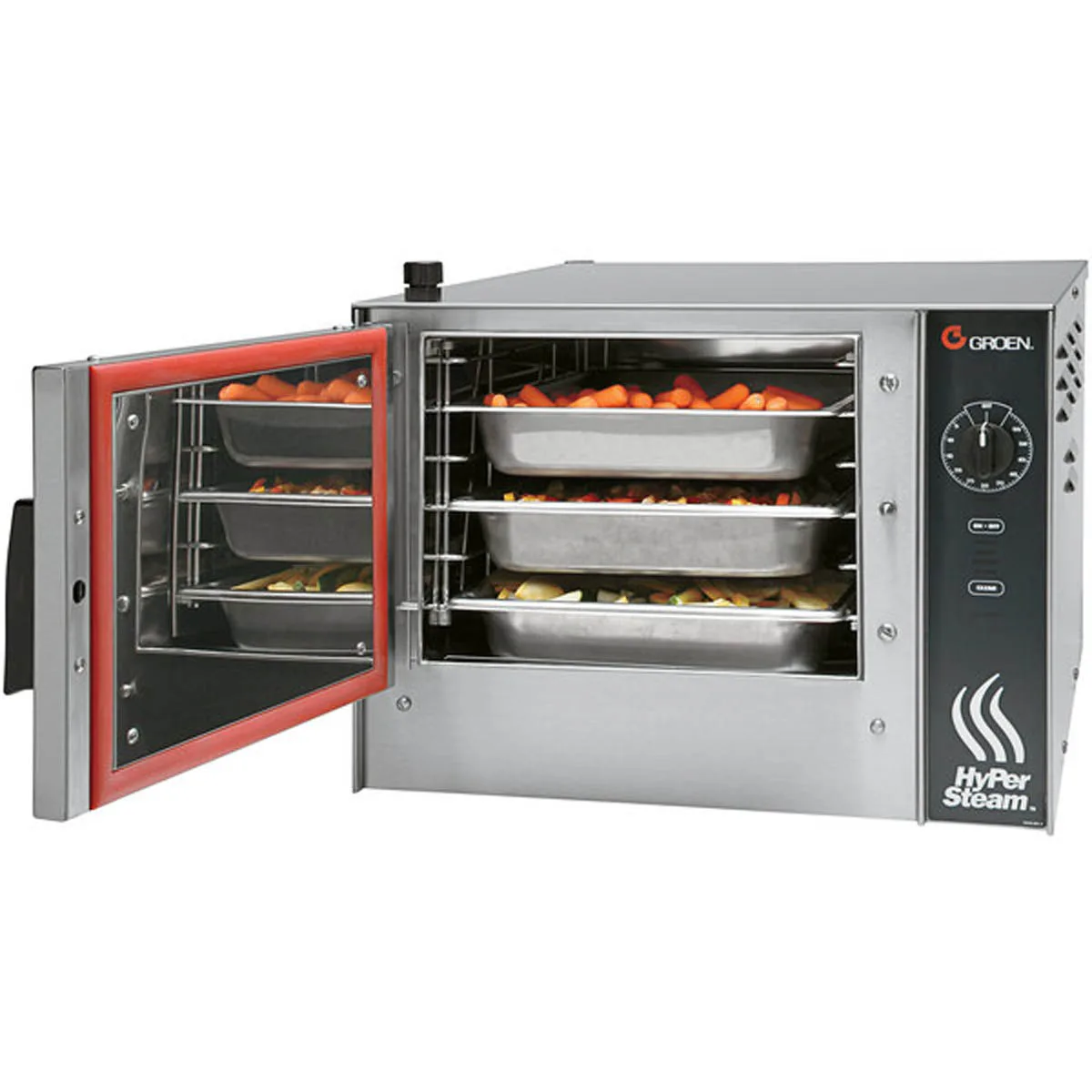 Groen HY-3E Hypersteam 3 Pan Countertop Electric Convection Steamer w/ One Compartment
