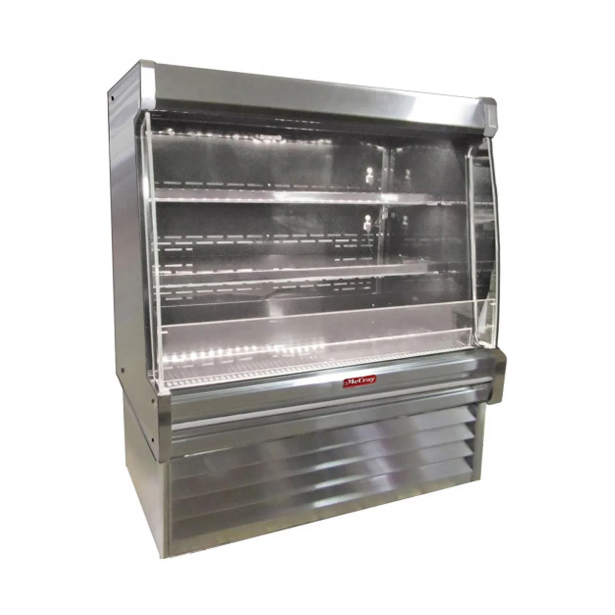 Howard-McCray R-OM35E-6L-S-LED 75" Vertical Packaged Meats Open Merhandiser, Stainless Steel, Remote