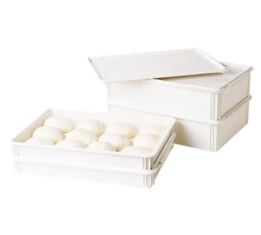 Cambro DBC1826P148 Pizza Dough Box Cover – 26" L x 18" W, White Polypropylene, NSF