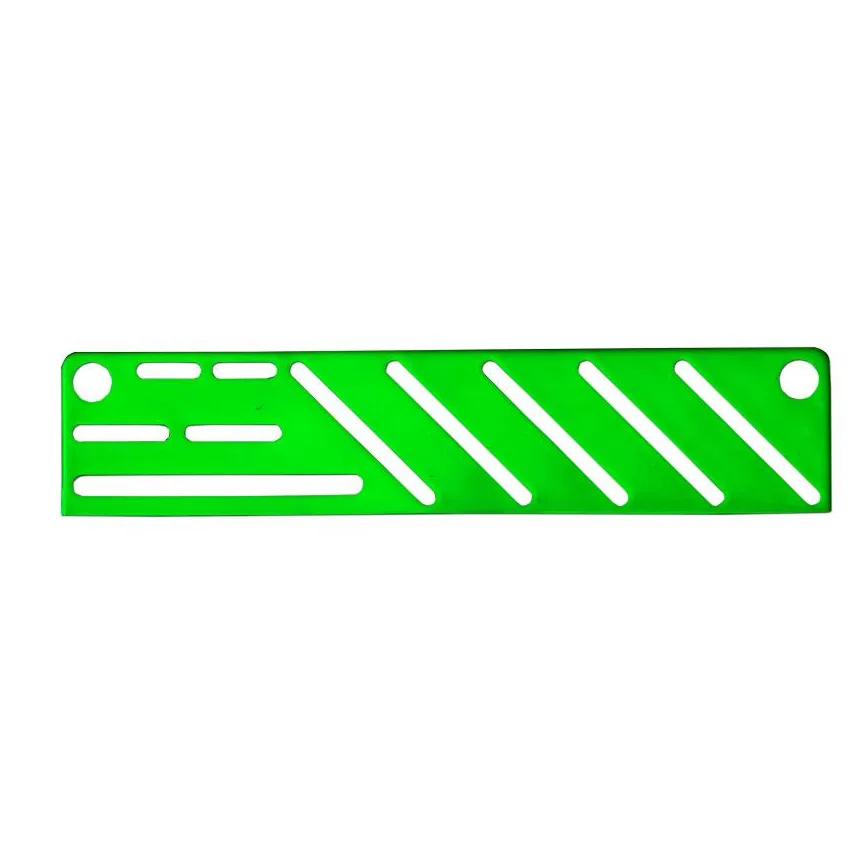 Omcan USA 12929 Kitchen Knife Rack Insert, Green Color, Fits 12‑Slot Rack, Plastic Construction
